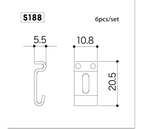 Седла для бриджа GOTOH S188N 6шт. для электрогитары