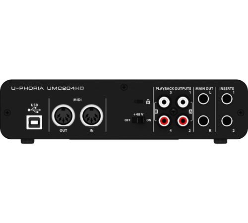 Звуковая карта BEHRINGER UMC204HD Звуковая карта BEHRINGER UMC204HD