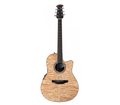 Гитара OVATION CS24P-4Q Celebrity Standard Plus Mid Cutaway Natural Quilt Maple электроакустическая с вырезом