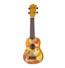 Укулеле (гавайская гитара) MIRRA UK300-21-XL сопрано, рисунок Peace