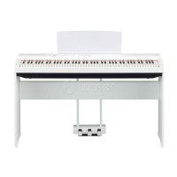 Пианино YAMAHA P125aWH цифровое со стойкой и блоком педалей, белое