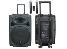 Звуко-усилительный комплект HL AUDIO USK12A-BT 250Вт (активная ак.система, два радиомикрофона)