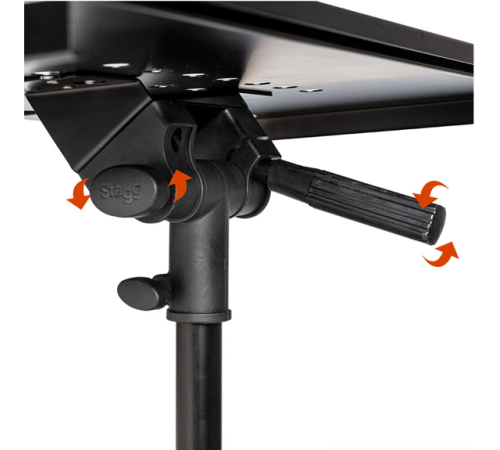 Стойка для ноутбука и миди-клавиатуры STAGG COS10BK 