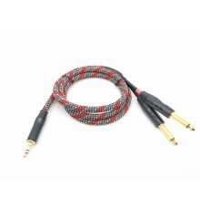 Кабель ZZCABLE G46-3,5-2J-0125-Z мини-джек(стерео)-джек,джек 1,25м