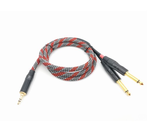 Кабель ZZCABLE G46-3,5-2J-0125-Z мини-джек(стерео)-джек,джек 1,25м