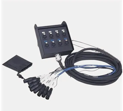 Коробка с кабелем APEXTONE SC2447/10 8 пар XLR 10м