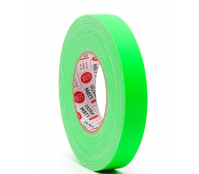 Скотч @ultraMATT гаффа тейп 25мм 50м цвет зеленый (светится в ультрафиолете)