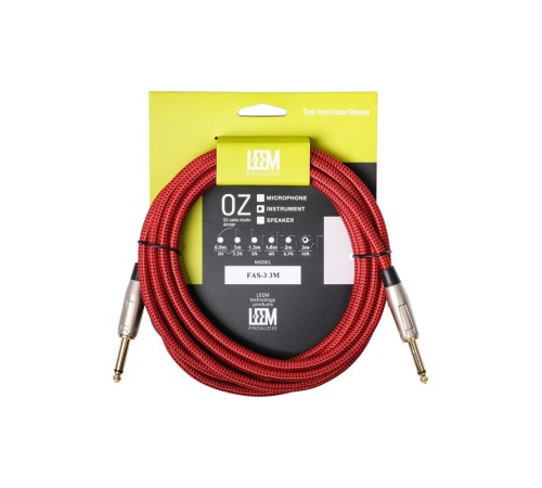 Кабель LEEM FBS-5BK/RD 5м