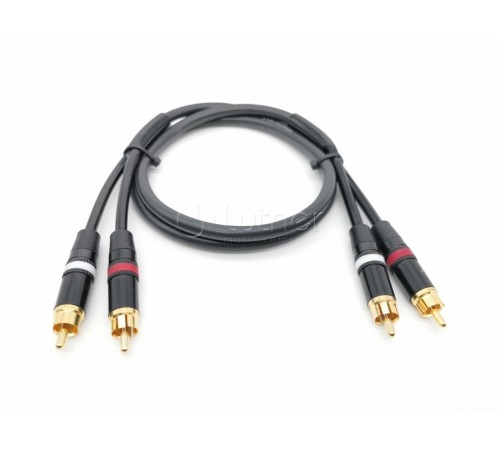 Кабель ZZCABLE E56-2RCA-2RCA-0100-0 тюльпан,тюльпан - тюльпан,тюльпан 1 м