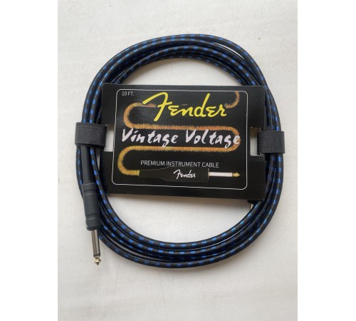 Кабель FENDER 10" Instrument Cable Black инструментальный, джек-джек 3м