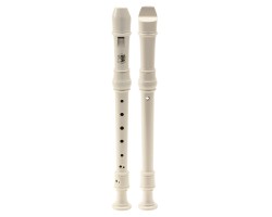 Блок-флейта CASCHA EH3908 сопрано, немецкая система, 3 части, пластик, цвет белый