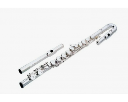 Флейта BRAHNER F310SC 2 ГОЛОВЫ изогнутая и прямая,серебрянное покрытие, французская система, клапаны закрытые, не в линию, итальянские подушки, в кейсе