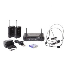 Радиосистема с двумя головными гарнитурами KARSECT WR15D/HT15U/HT3A UHF 