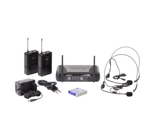 Радиосистема с двумя головными гарнитурами KARSECT WR15D/HT15U/HT3A UHF Радиосистема с двумя головными гарнитурами KARSECT WR15D/HT15U/HT3A UHF
