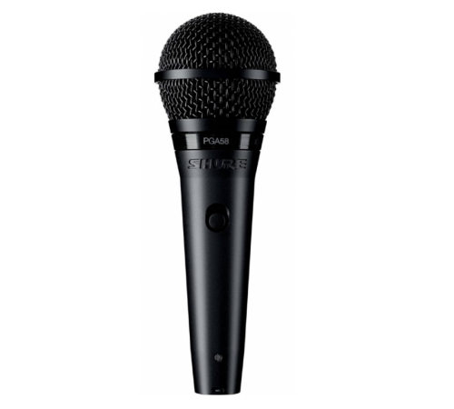 Микрофон SHURE PGA58 XLR-E кардиоидный с кабелем XLR-XLR