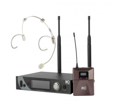 Радиосистема ITC T-530C одноканальная с одним головным микрофоном,LCD дисплей, частотный диапазон 470-510 Mhz