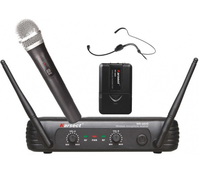 Радиосистема KARSECT WR68WD/HT68Va 1 ручной микрофон и 1 головной микрофон