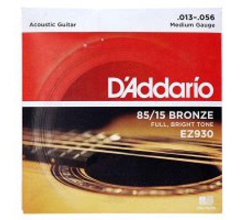 Струны для акустической гитары D'ADDARIO EZ930 13-56