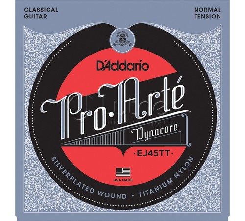 Струны для классической гитары D'ADDARIO EJ45TT ProArte DynaCore 