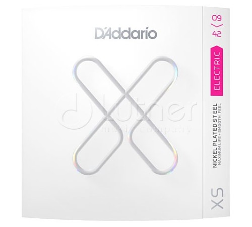 Струны D'ADDARIO XSE0942 09-42 никелированная навивка с покрытием для электрогитары