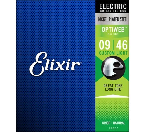 Струны ELIXIR 19027 OptiWeb 9-46 для электрогитары