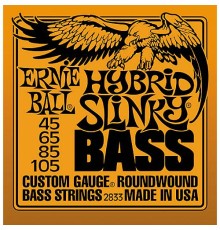 Струны ERNIE BALL 2833 45-105 никелированная навивка для бас-гитары