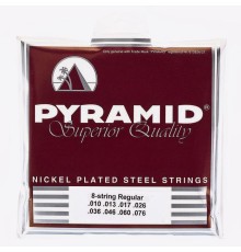 Струны PYRAMID 1076-8 10-76 Nickel Plated никелированная навивка для 8-струнной электрогитары