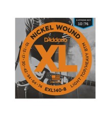 Струны D'ADDARIO EXL140-8 10-74 для 8-стр.электрогитары