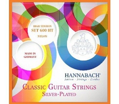 Струны HANNABACH 600HT нейлон Silver plated Orange high tension д/класс.гитары
