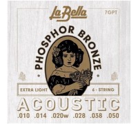 Струны для акустической гитары LA BELLA 7GPT 10-50 