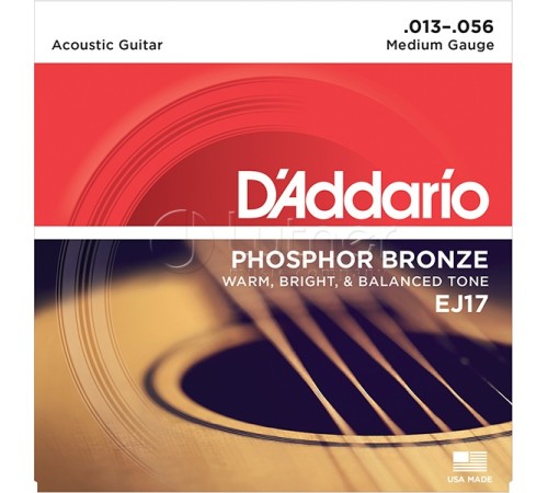 Струны для акустической гитары D'ADDARIO EJ17 13-56 Струны для акустической гитары D'ADDARIO EJ17 13-56