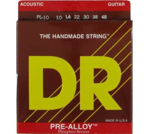 Струны для акустической гитары DR PL10 10-48 