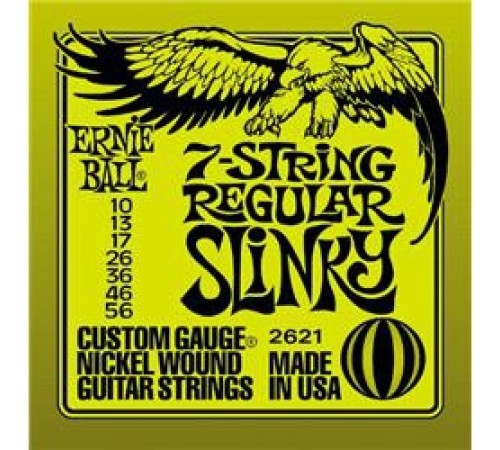 Струны ERNIE BALL 2621 10-56 никелированная навивка д/7-стр.эл.гитары