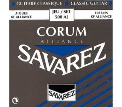 Струны SAVAREZ 500AJ Alliance Corum сильного натяжения карбон/серебрянная обмотка для классической гитары