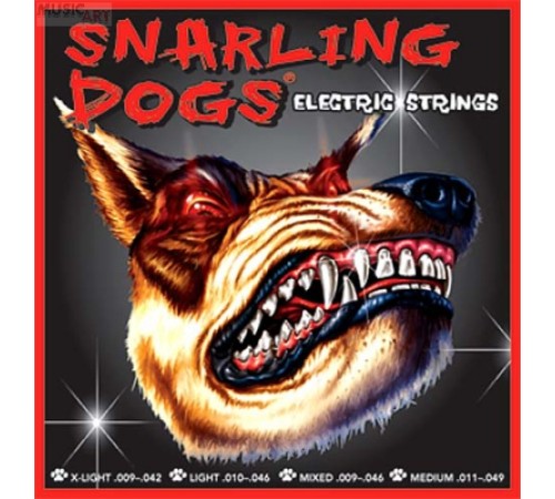 Струны D'ANDREA SDN09EB Snarling dogs 9-42 никелированная навивка для электрогитары