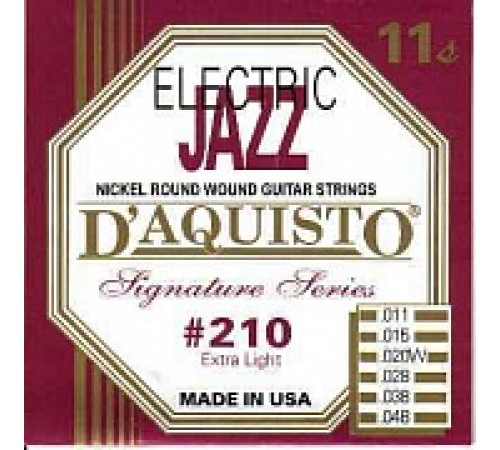 Струны D'AGUISTO 210 11-48 никелированная навивка для электрогитары