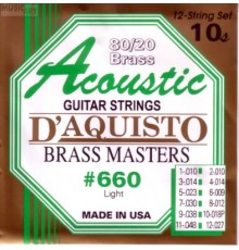 Струны D'AGUISTO 660L бронза для 12-струнной акустической гитары