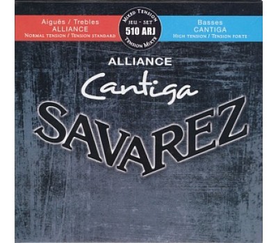 Струны SAVAREZ 510ARJ Alliance Cantiga смешанного натяжения карбон/серебрянная обмотка для классической гитары