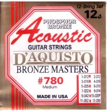 Струны D'AQUISTO 780M фосфор/бронза для 12-струнной акустической гитары