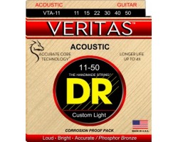 Струны DR Veritas VTA11 11-50 фосфор.бронза для акустической гитары