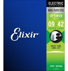 Струны ELIXIR 19002 OptiWeb 9-42 для электрогитары