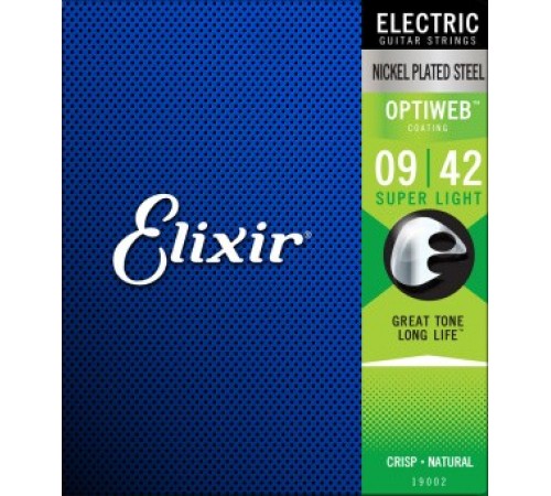 Струны ELIXIR 19002 OptiWeb 9-42 для электрогитары