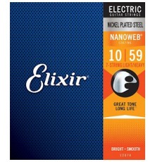 Струны ELIXIR 12074 NanoWeb 10-59 для 7-стр.электрогитары