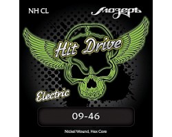 Струны МОЗЕРЪ NH-CL Hit Drive 9-46 для электрогитары. никелированная навивка