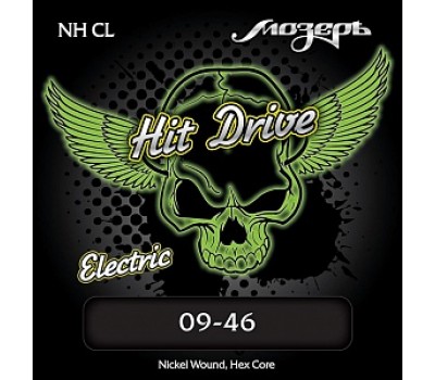 Струны МОЗЕРЪ NH-CL Hit Drive 9-46 для электрогитары, никелированная навивка