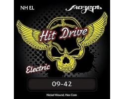 Струны МОЗЕРЪ NH-EL Hit Drive Extra Light 9-42 для электрогитары. никелированная навивка