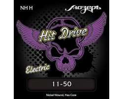 Струны МОЗЕРЪ NH-H Hit Drive 11-50 для электрогитары. никелированная навивка