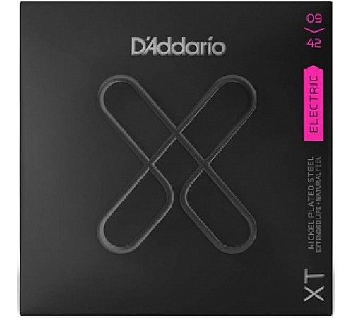 Струны D'ADDARIO XTE0942 XT 09-42 никелированная навивка с покрытием для электрогитары