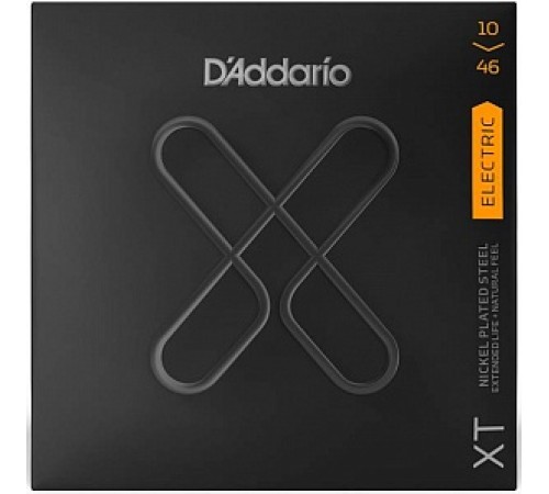 Струны D'ADDARIO XTE1046 XT 10-46 никелированная навивка с покрытием для электрогитары