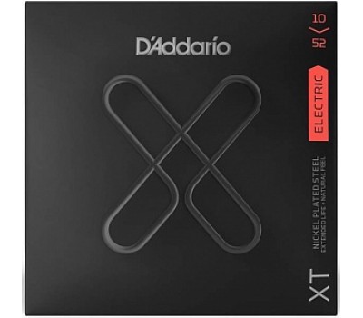 Струны D'ADDARIO XTE1052 XT 10-52 никелированная навивка с покрытием для электрогитары